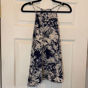 Paper Crane Blue and White Patterned Dress